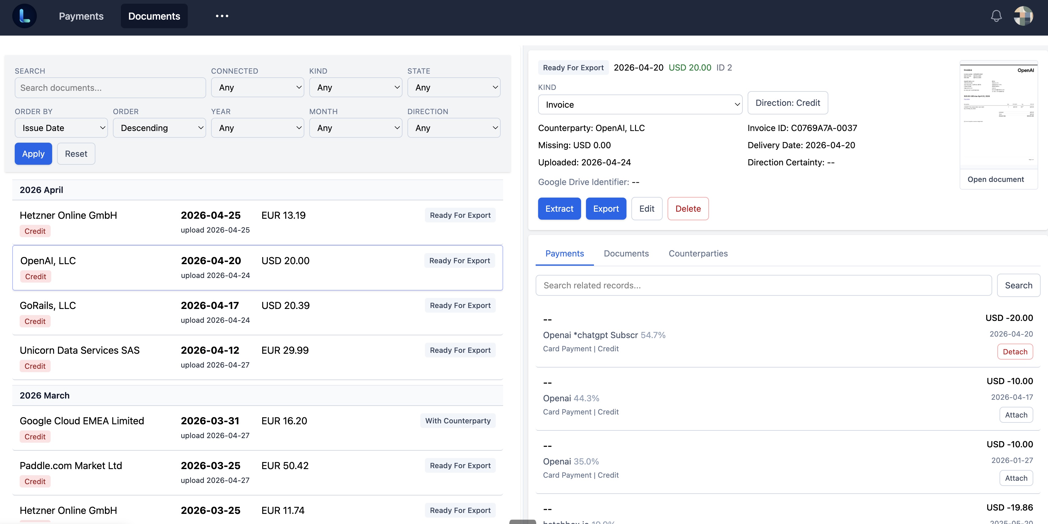 Pipeline screenshot